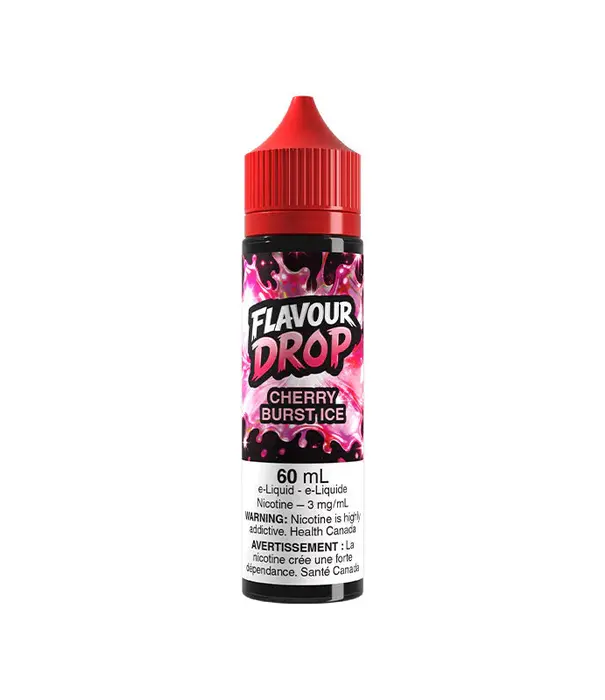 Flavour Drop Cherry Burst Ice 6mg Flavour Drop 60ml Freebase E-liquid