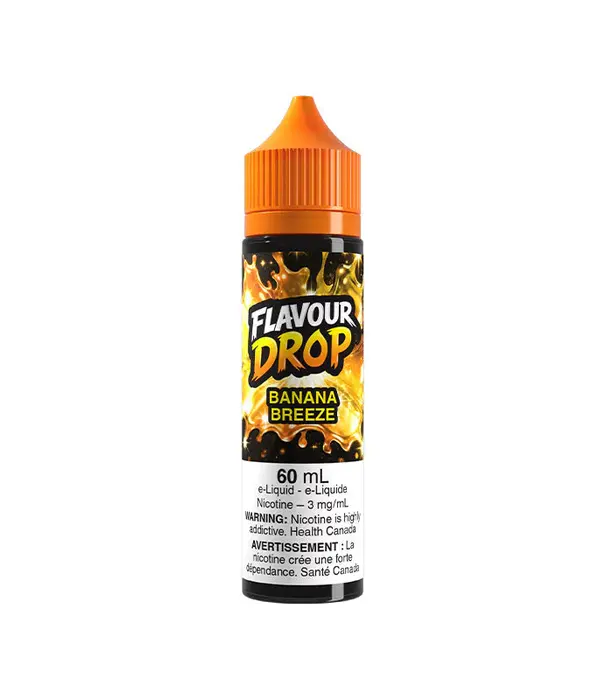 Flavour Drop Banana Breeze 6mg Flavour Drop 60ml Freebase E-liquid