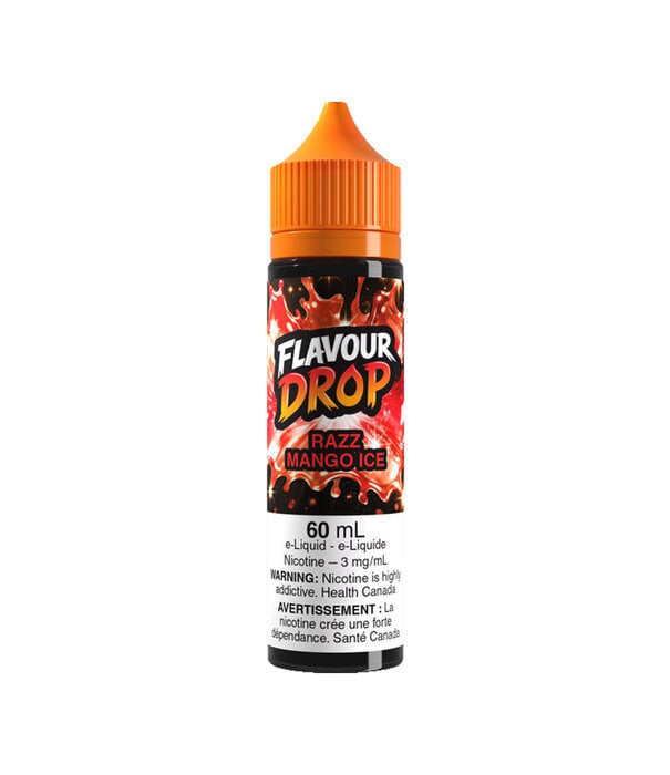 Flavour Drop Razz Mango Ice 6mg Flavour Drop 60ml Freebase E-liquid
