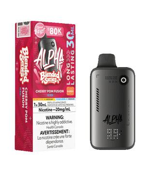 Cherry Pom Fusion Ice Flavour Beast Alpha Blended Series 80k Rechargeable Disposable