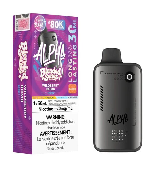 Flavour Beast Wild Berry Bomb Ice Flavour Beast Alpha Blended Series 80k Rechargeable Disposable