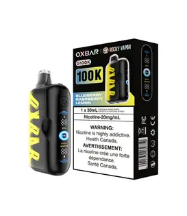Blueberry Raspberry Lemon Rocky Vapor OxBar G100k Rechargeable Disposable