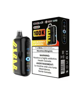 Cherry Lemon Rocky Vapor OxBar G100k Rechargeable Disposable