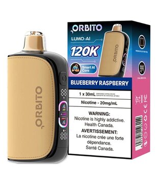 Blueberry Raspberry Orbito Lumo AI 120k Rechargeable Disposable