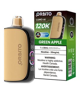 Green Apple Orbito Lumo AI 120k Rechargeable Disposable