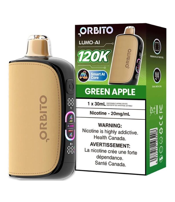 Orbito Green Apple Orbito Lumo AI 120k Rechargeable Disposable