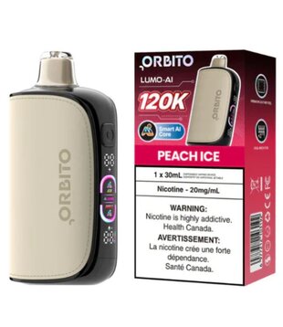 Peach Ice Orbito Lumo AI 120k Rechargeable Disposable