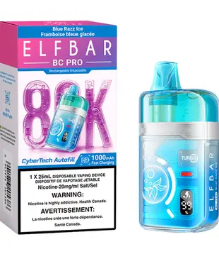 Blue Razz Ice Elfbar BC Pro 80k Rechargeable Disposable