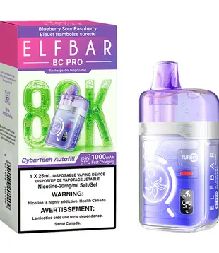 Blueberry Sour Raspberry Elfbar BC Pro 80k Rechargeable Disposable