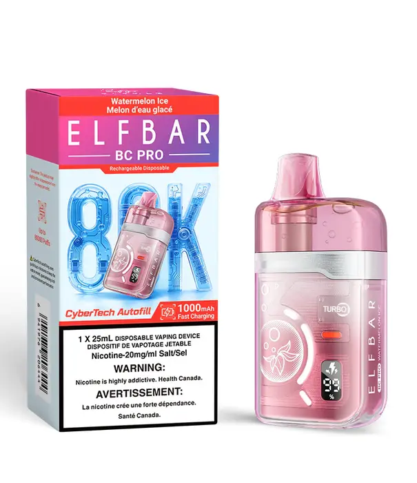 Elf Bar Watermelon Ice Elfbar BC Pro 80k Rechargeable Disposable