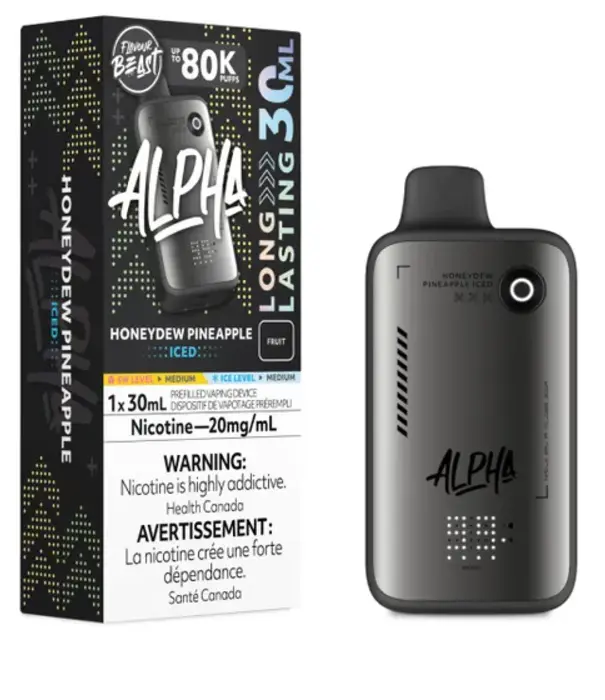 Flavour Beast Honeydew Pineapple Ice Flavour Beast Alpha 80k Rechargeable Disposable