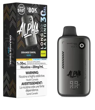 Orange Swirl Ice Flavour Beast Alpha 80k Rechargeable Disposable