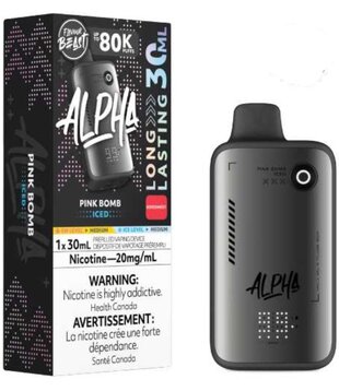 Pink Bomb Ice Flavour Beast Alpha 80k Rechargeable Disposable
