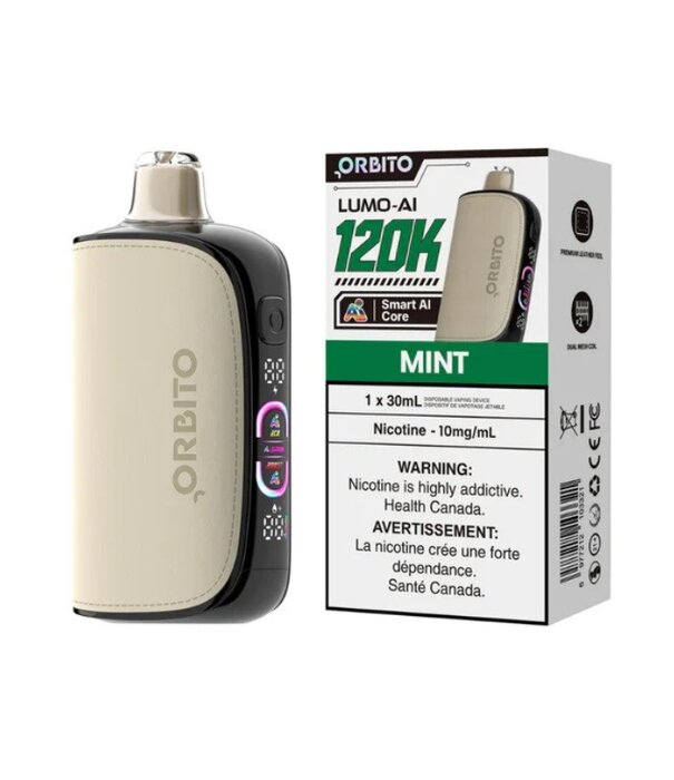 Orbito Mint 10mg Orbito Lumo AI 120k Rechargeable Disposable
