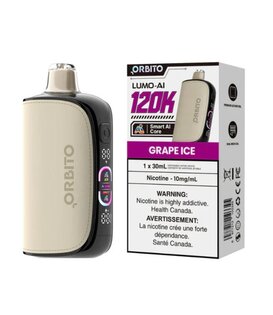 Grape Ice 10mg Orbito Lumo AI 120k Rechargeable Disposable