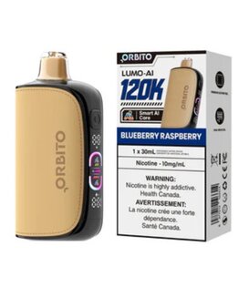 Blueberry Raspberry 10mg Orbito Lumo AI 120k Rechargeable Disposable