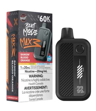 Bangin Blood Orange Ice Flavour Beast Beast Mode Max 3 60k Rechargeable Disposable