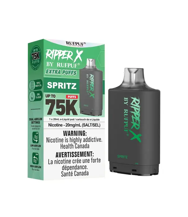Ripper X by RUFPUF Spritz Ripper X by RUFPUF 75k Disposable Vape Pod