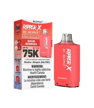 Sour Berries Ripper X by RUFPUF 75k Disposable Vape Pod