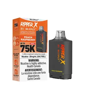 Peach Raspberry Ripper X by RUFPUF 75k Disposable Vape Pod