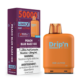 Peach Blur Razz Ice Drip’N Level X G2 Ultra 50k Disposable Vape Pod