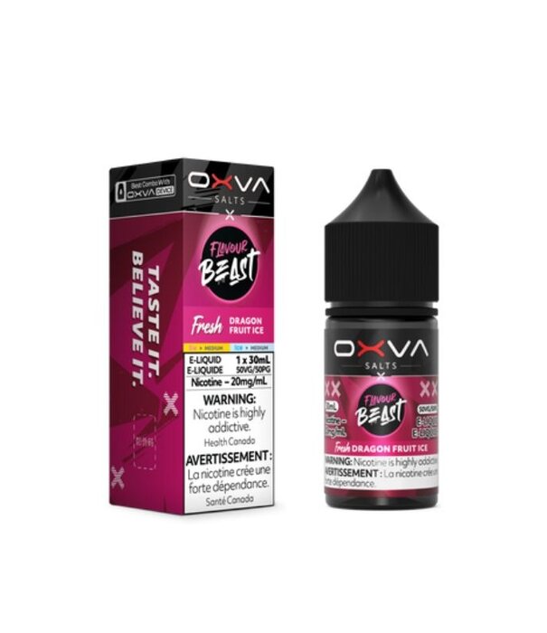 Flavour Beast Dragon Fruit Ice 20mg Flavour Beast Oxva Nic Salt 30ml E-liquid