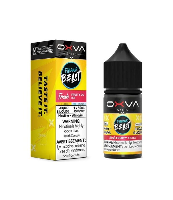 Flavour Beast Fruity CG Ice 20mg Flavour Beast Oxva Nic Salt 30ml E-liquid