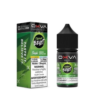 Green Apple Ice 20mg Flavour Beast Oxva Nic Salt 30ml E-liquid