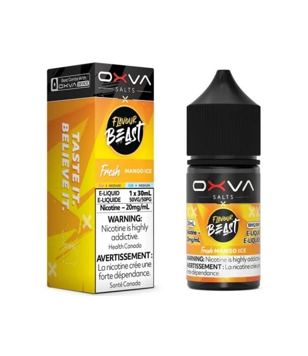 Flavour Beast Mango Ice 20mg Flavour Beast Oxva Nic Salt 30ml E-liquid