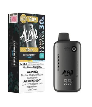 Extreme Mint Ice 10mg Flavour Beast Alpha 80k Rechargeable Disposable