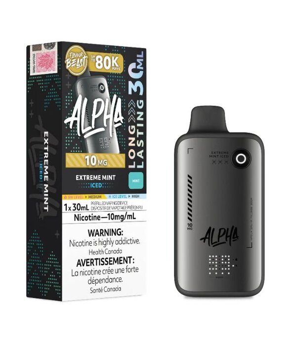 Flavour Beast Extreme Mint Ice 10mg Flavour Beast Alpha 80k Rechargeable Disposable