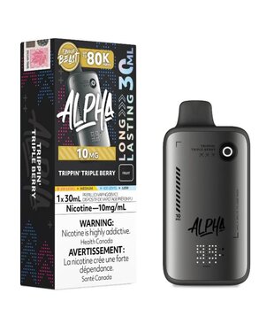 Trippin Triple Berry 10mg Flavour Beast Alpha 80k Rechargeable Disposable