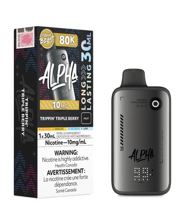 Flavour Beast Trippin Triple Berry 10mg Flavour Beast Alpha 80k Rechargeable Disposable