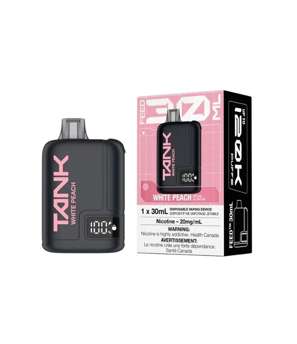 Feed White Peach Feed Tank 120k Rechargeable Disposable