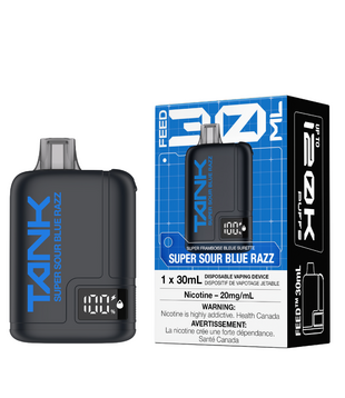 Super Sour Blue Razz Feed Tank 120k Rechargeable Disposable