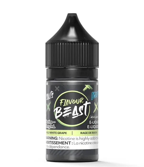 Flavour Beast Wild White Grape Ice Zero Nic Flavour Beast Nic Salt 30ml E-liquid