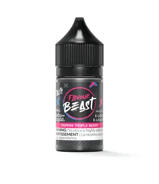Trippin Triple Berry Zero Nic Flavour Beast Nic Salt 30ml E-liquid