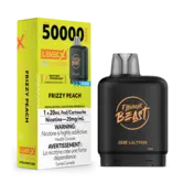 Frizzy Peach Ice Zero Nic Flavour Beast Level X G2 Ultra 50k Disposable Vape Pod