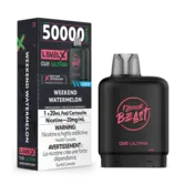 Weekend Watermelon Ice Zero Nic Flavour Beast Level X G2 Ultra 50k Disposable Vape Pod