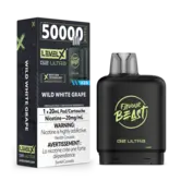 Wild White Grape Ice Zero Nic Flavour Beast Level X G2 Ultra 50k Disposable Vape Pod