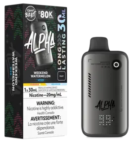 Weekend Watermelon Ice Zero Nic Flavour Beast Alpha 80k Rechargeable Disposable