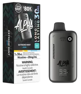 Extreme Mint Ice Zero Nic Flavour Beast Alpha 80k Rechargeable Disposable