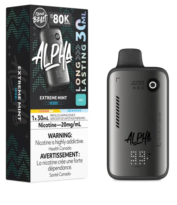 Flavour Beast Extreme Mint Ice Zero Nic Flavour Beast Alpha 80k Rechargeable Disposable