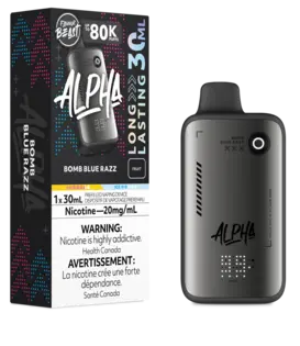 Bomb Blue Razz Zero Nic Flavour Beast Alpha 80k Rechargeable Disposable