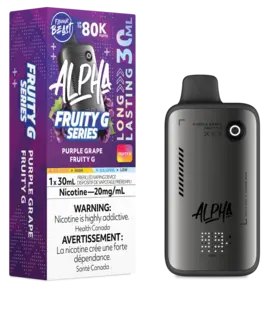 Purple Grape Fruity G Flavour Beast Level X G2 Ultra 50k Disposable Vape Pod