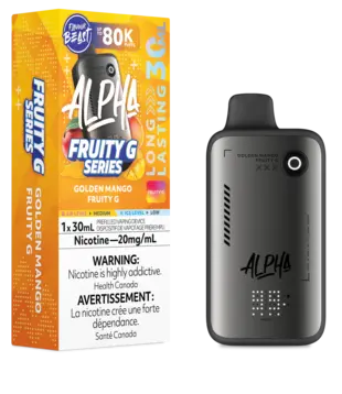 Golden Mango Fruity G Flavour Beast Level X G2 Ultra 50k Disposable Vape Pod