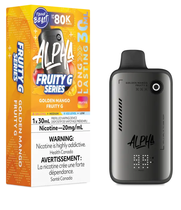 level X Golden Mango Fruity G Flavour Beast Level X G2 Ultra 50k Disposable Vape Pod