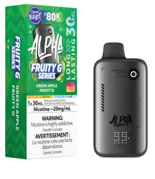 Green Apple Fruity G Flavour Beast Level X G2 Ultra 50k Disposable Vape Pod
