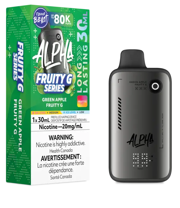 level X Green Apple Fruity G Flavour Beast Level X G2 Ultra 50k Disposable Vape Pod