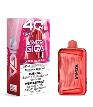 Cherry Blast  G Ice Kraze Giga 150k Rechargeable Disposable